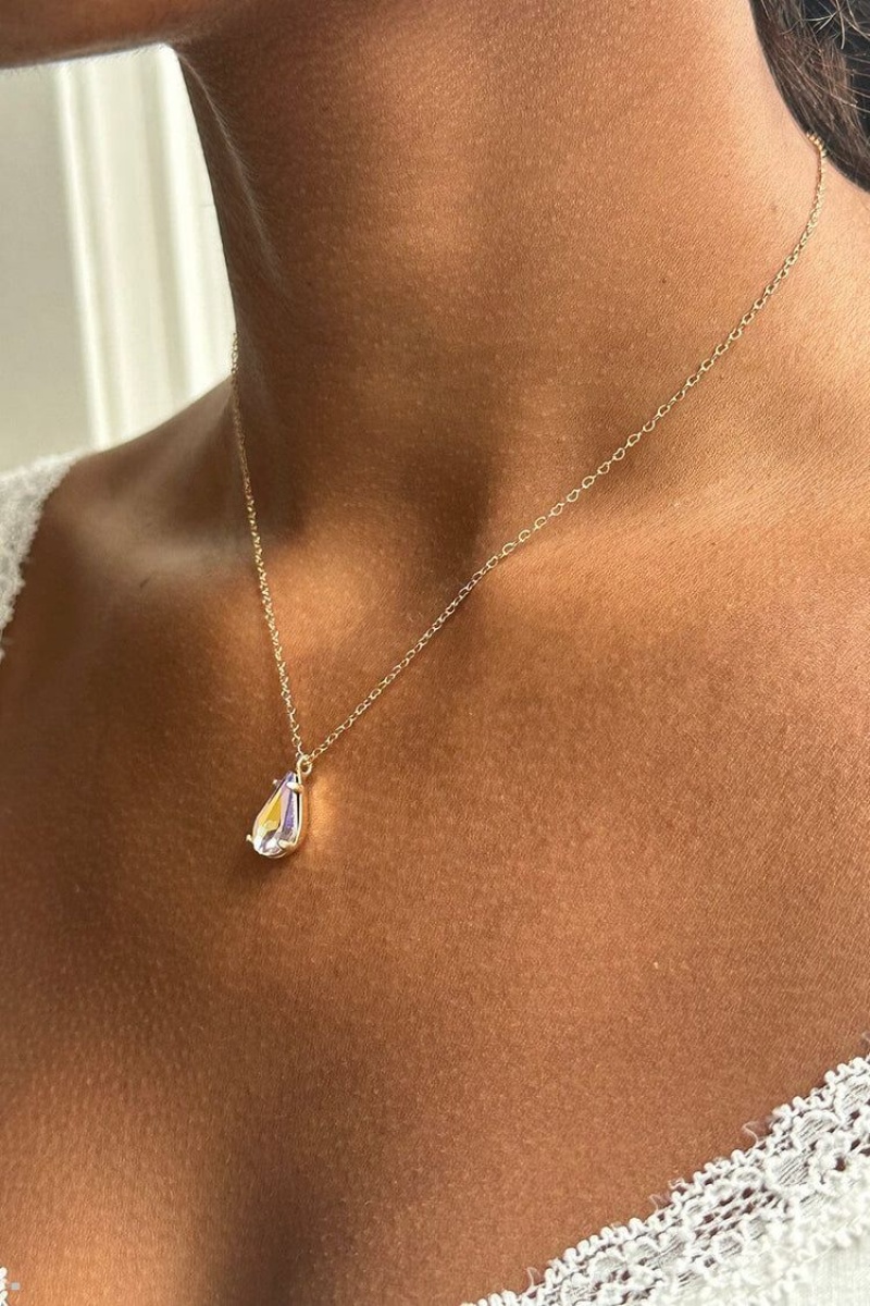 Collier Brandy Melville Iridescent Gem Doré | AYN-68279940